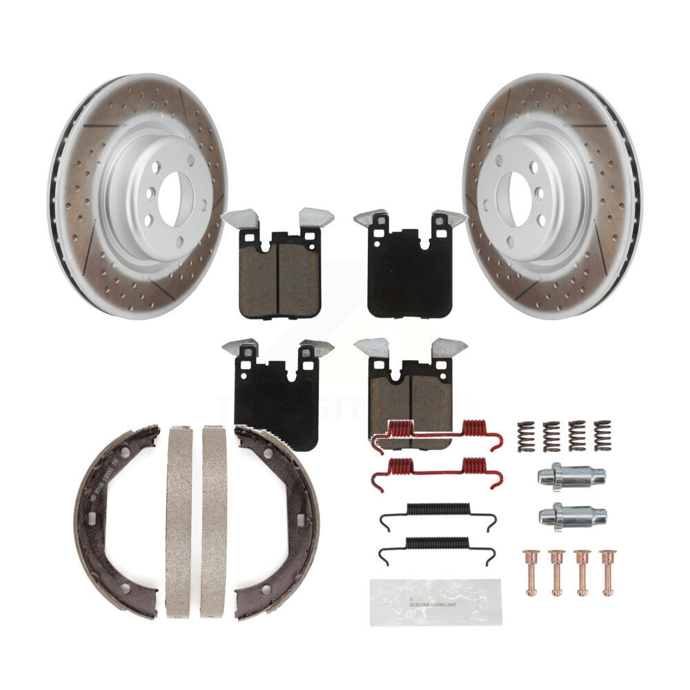 Transit Auto KGC-103300 Disc Brake Kit for 2013-2018 BMW 320i xDrive, BMW 328i - Rear