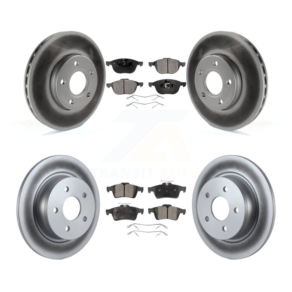 Transit Auto KGF-100677 Disc Brake Kit for 2013-2018 Ford C-Max - Front and Rear