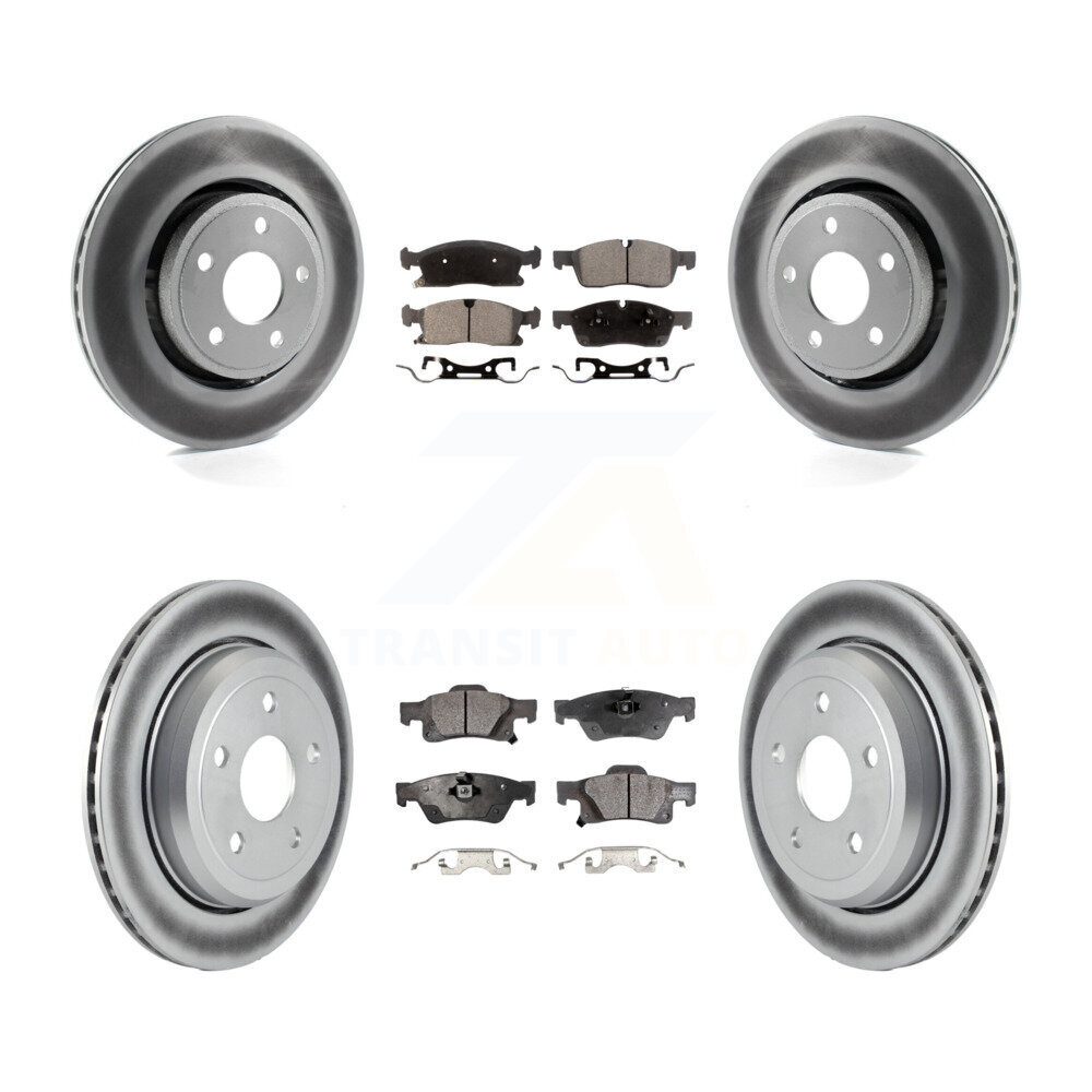 Transit Auto KGF-100743 Disc Brake Kit for 2022 Jeep Grand Cherokee WK - Front and Rear