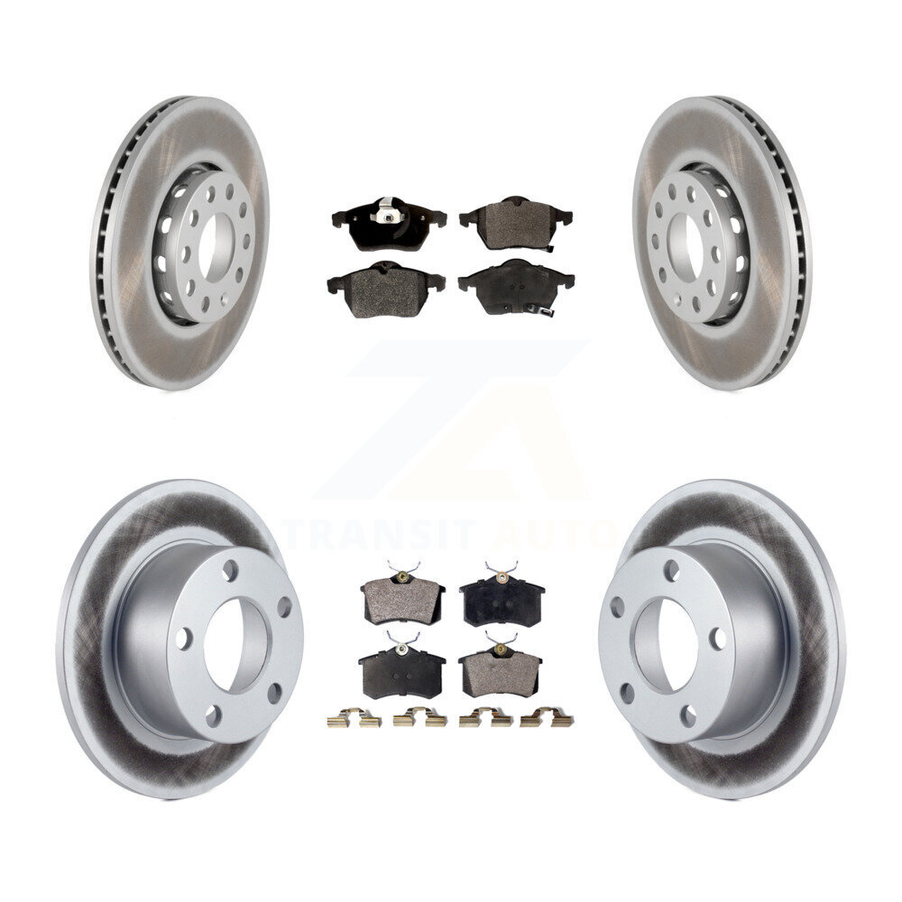 Transit Auto KGF-100762 Disc Brake Kit for 1999 Volkswagen Passat - Front and Rear