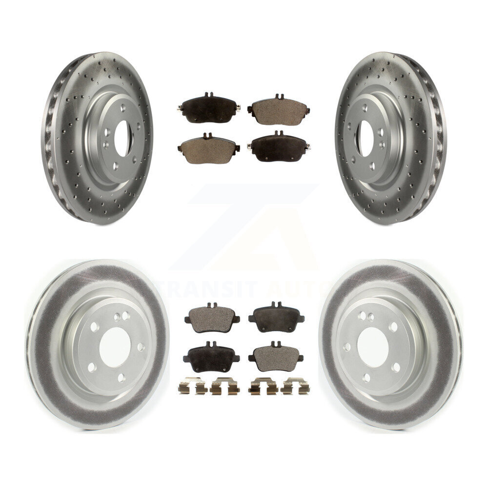 Transit Auto KGF-102001 Disc Brake Kit for 2014-2018 Mercedes-Benz CLA250 - Front and Rear