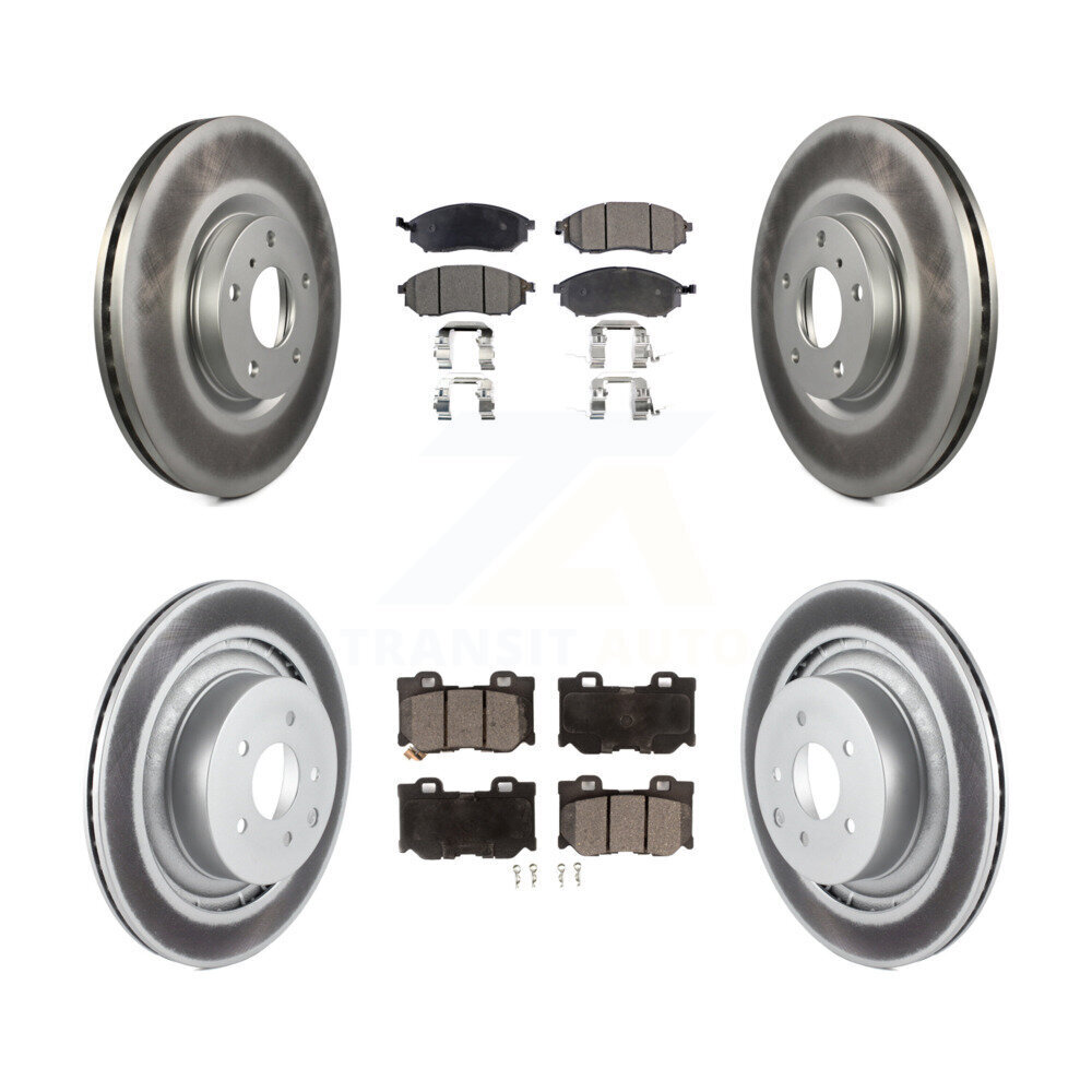 Transit Auto KGF-102245 Disc Brake Kit for 2009-2020 Nissan 370Z - Front and Rear