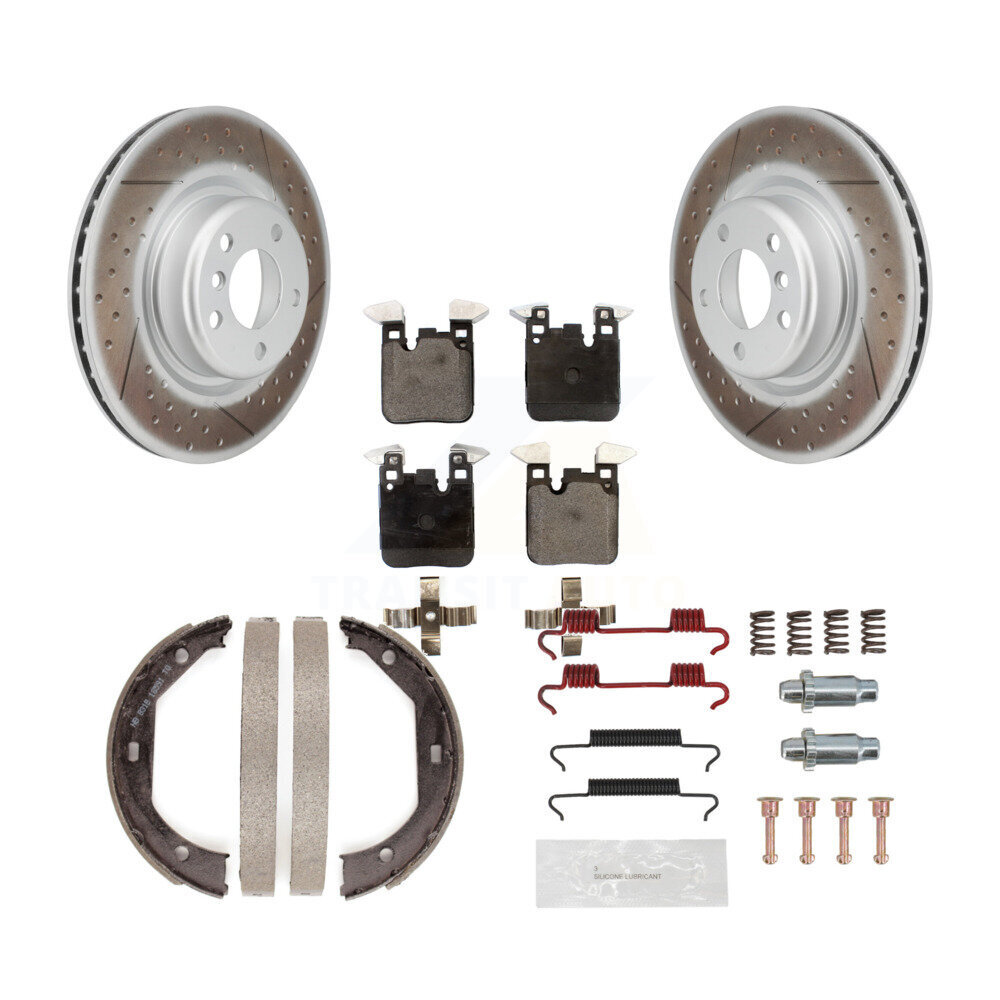 Transit Auto KGF-103754 Disc Brake Kit for 2013-2018 BMW 320i xDrive, BMW 328i - Rear