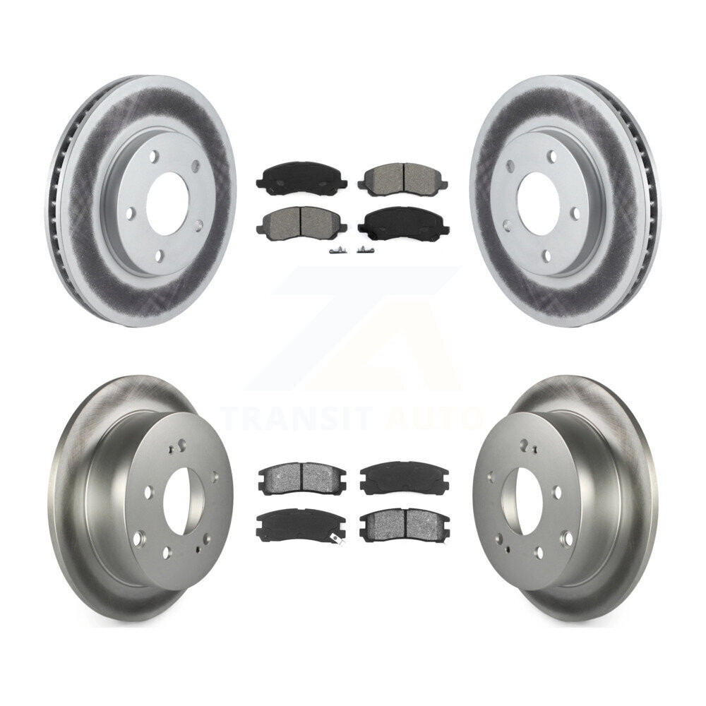 Transit Auto KGS-100676 Disc Brake Kit for 2004-2012 Mitsubishi Galant - Front and Rear