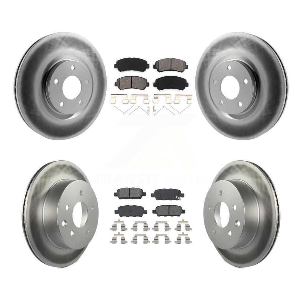 Transit Auto KGS-101012 Disc Brake Kit for 2014-2017 Nissan Juke - Front and Rear