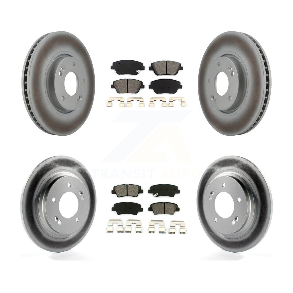 Transit Auto KGS-102454 Disc Brake Kit for 2015 Hyundai Sonata - Front and Rear