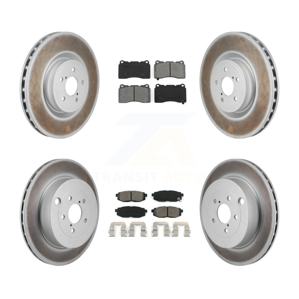 Transit Auto KGS-102776 Disc Brake Kit for 2017 Subaru BRZ - Front and Rear