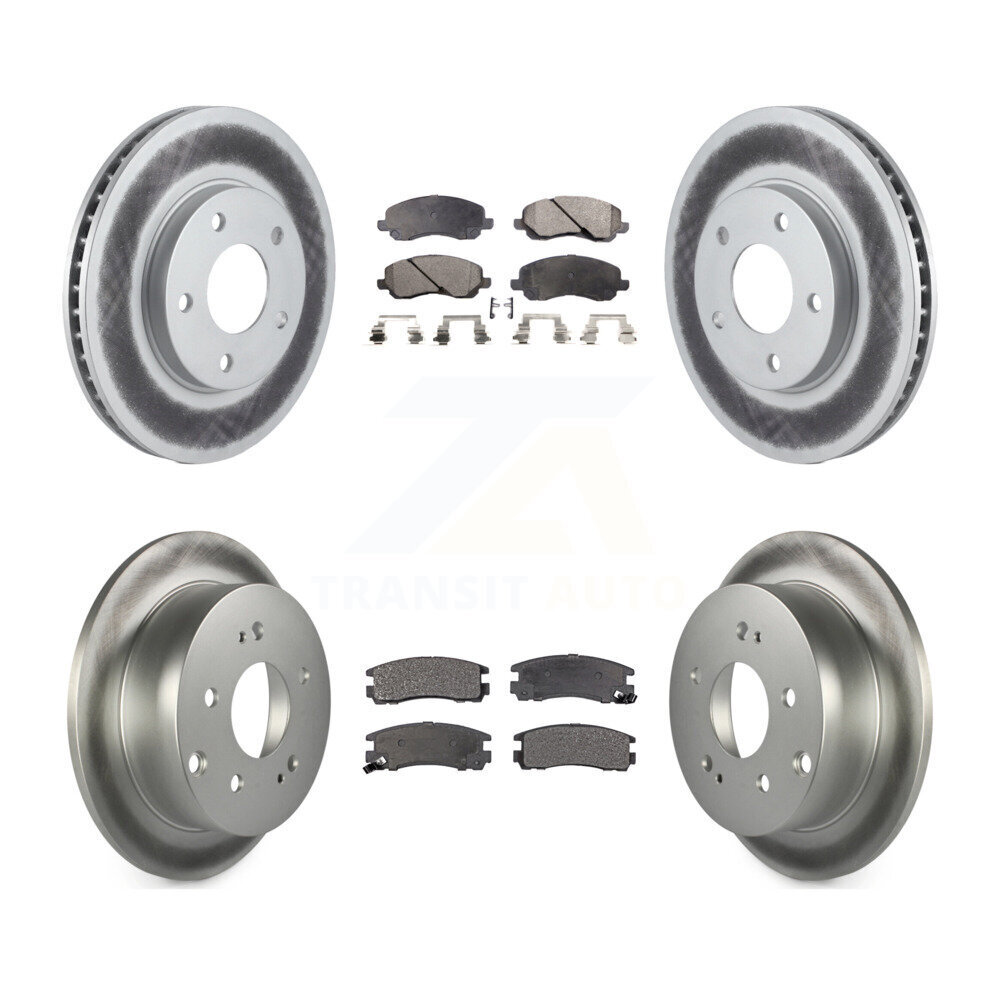 Transit Auto KGT-100747 Disc Brake Kit for 2004-2012 Mitsubishi Galant - Front and Rear