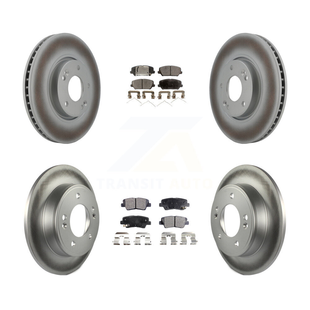 Transit Auto KGT-101021 Disc Brake Kit for 2017 Kia Forte Koup - Front and Rear