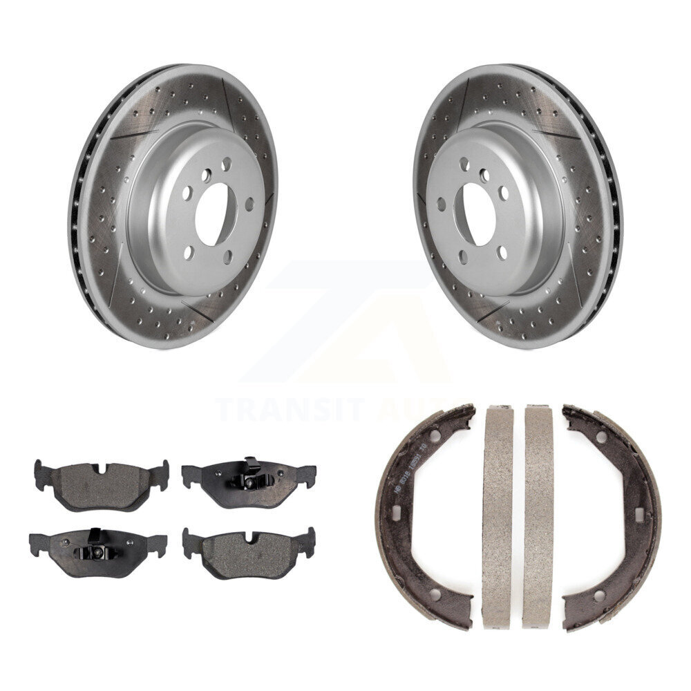 Transit Auto KGT-103678 Disc Brake Kit for 2013 BMW 328i xDrive - Rear