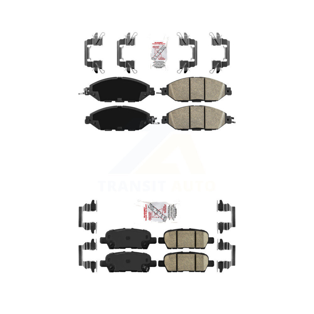 AmeriBRAKES - KNF-100005 - Front and Rear Disc Brake Pad Kits