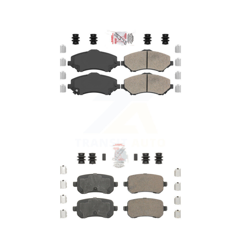 AmeriBRAKES - KNF-100014 - Front and Rear Disc Brake Pad Kits