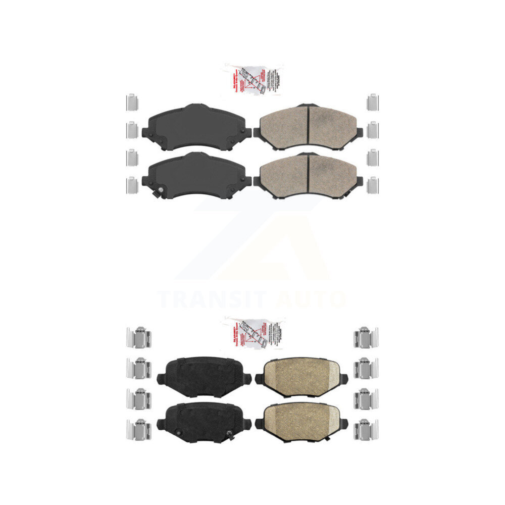 AmeriBRAKES - KNF-100020 - Front and Rear Disc Brake Pad Kits