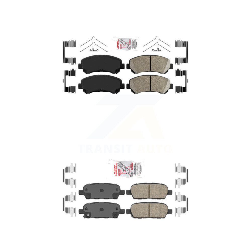 AmeriBRAKES KNF-100036 Disc Brake Pad for 2007-2012 Nissan Sentra - Front and Rear
