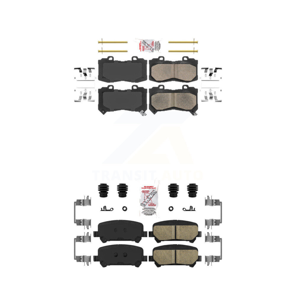 AmeriBRAKES - KNF-100045 - Front and Rear Disc Brake Pad Kits