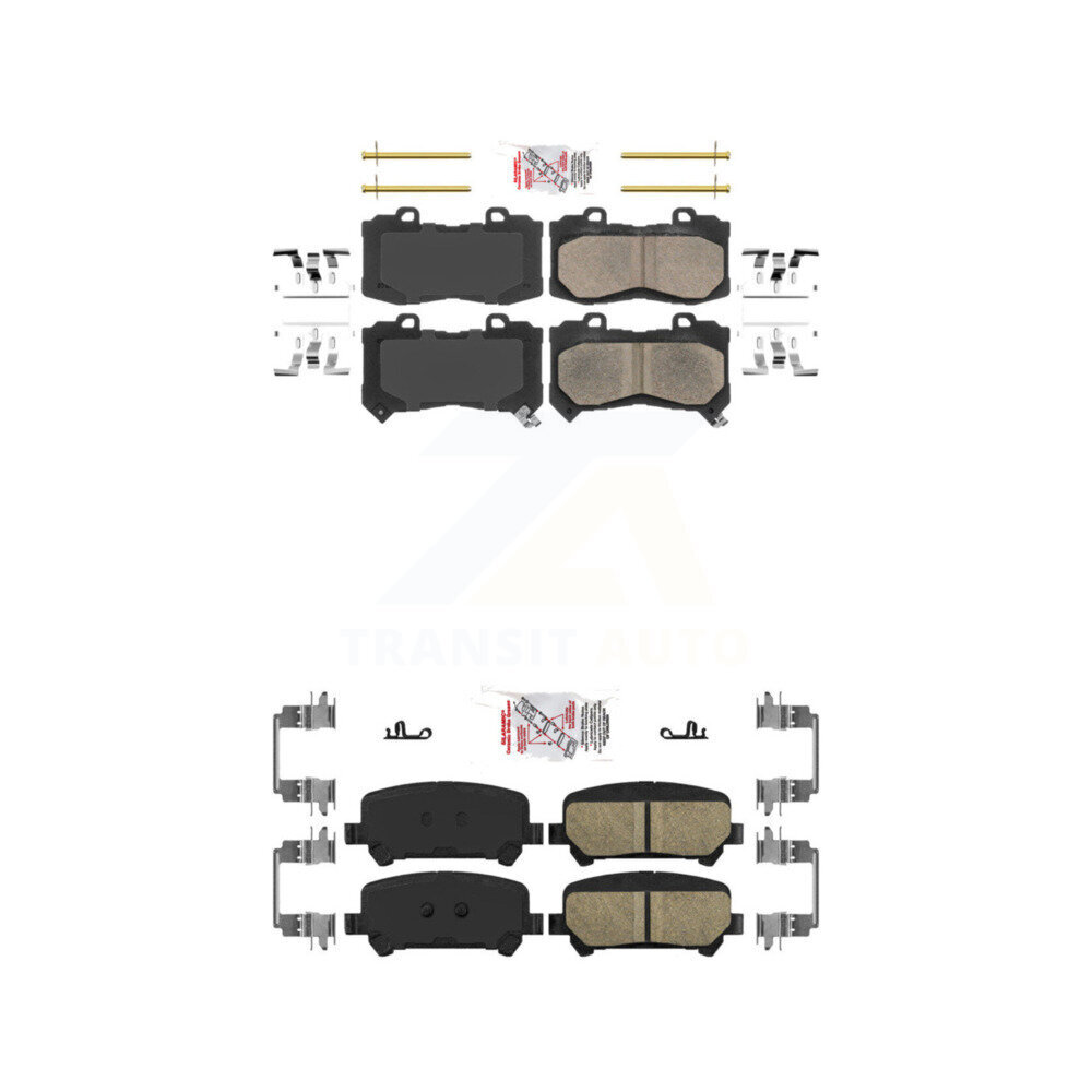 AmeriBRAKES - KNF-100046 - Front and Rear Disc Brake Pad Kits
