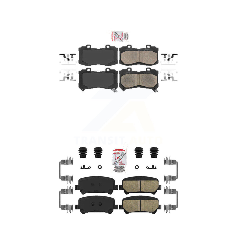 AmeriBRAKES - KNF-100047 - Front and Rear Disc Brake Pad Kits