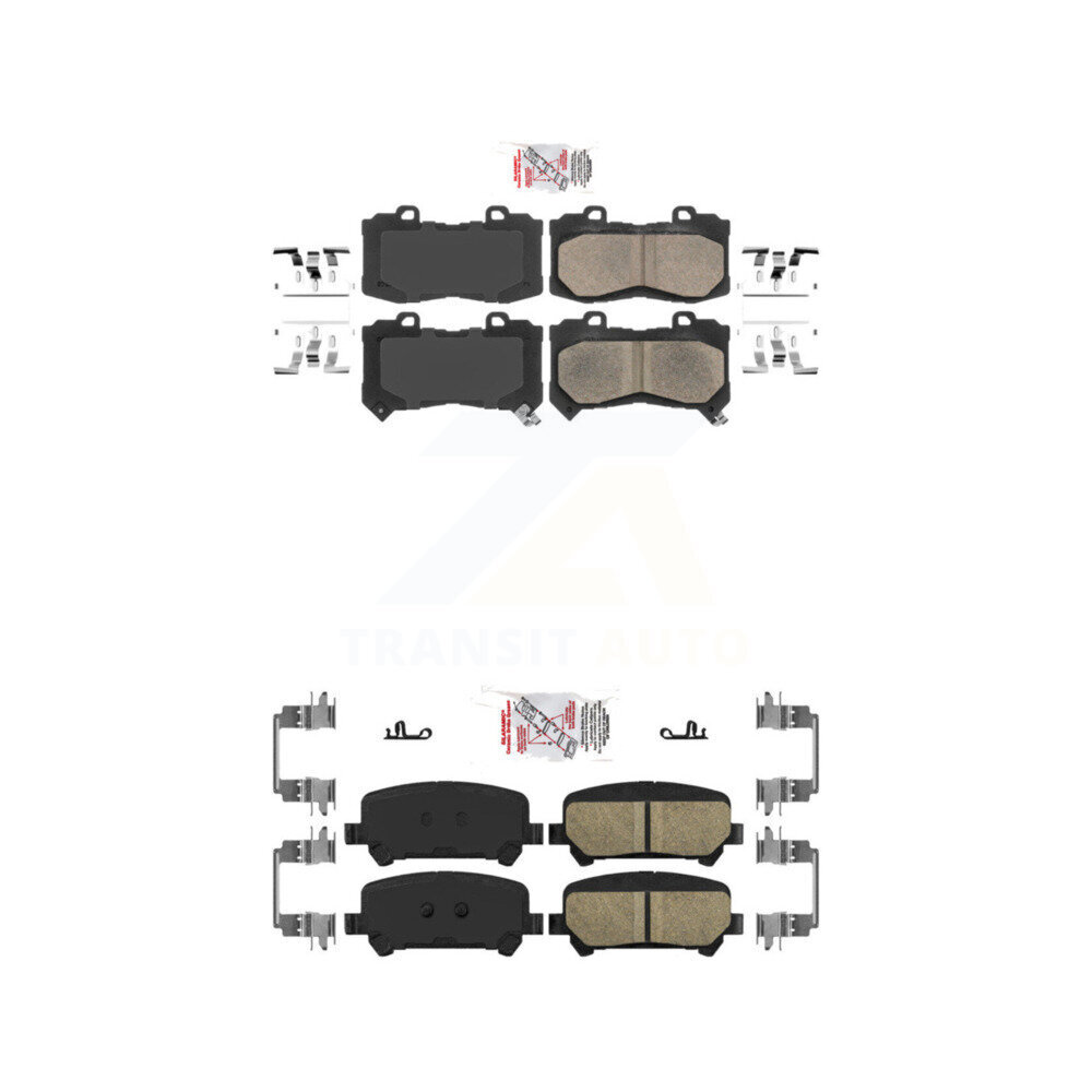 AmeriBRAKES - KNF-100048 - Front and Rear Disc Brake Pad Kits