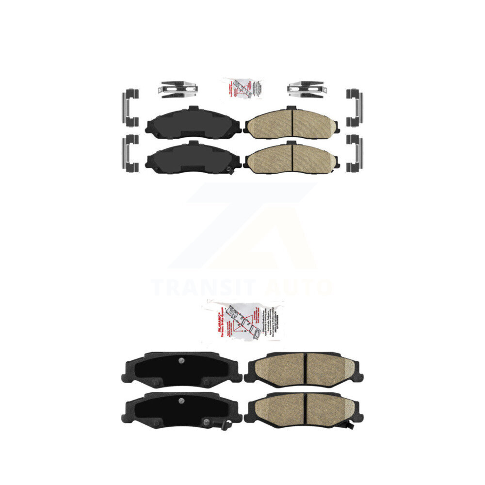 AmeriBRAKES - KNF-100050 - Front and Rear Disc Brake Pad Kits