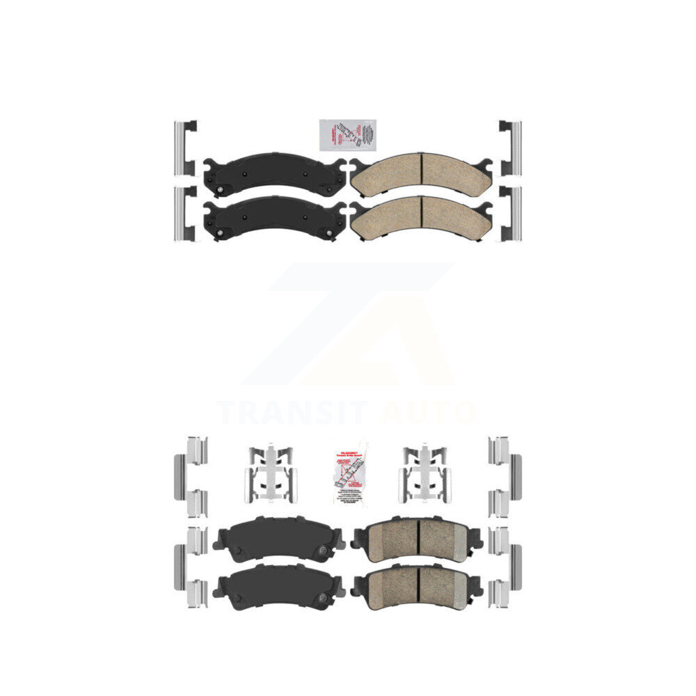AmeriBRAKES - KNF-100054 - Front and Rear Disc Brake Pad Kits