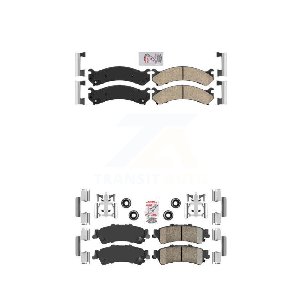 AmeriBRAKES - KNF-100055 - Front and Rear Disc Brake Pad Kits