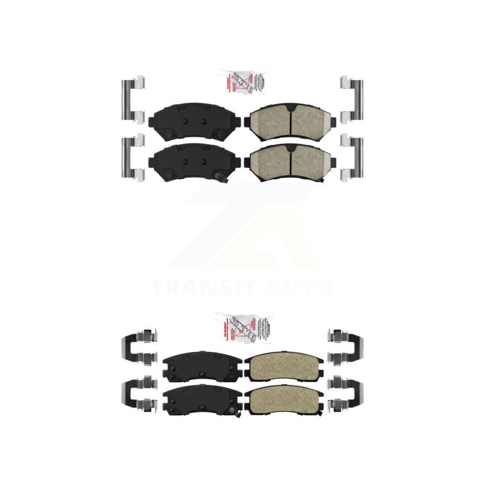 AmeriBRAKES - KNF-100056 - Front and Rear Disc Brake Pad Kits