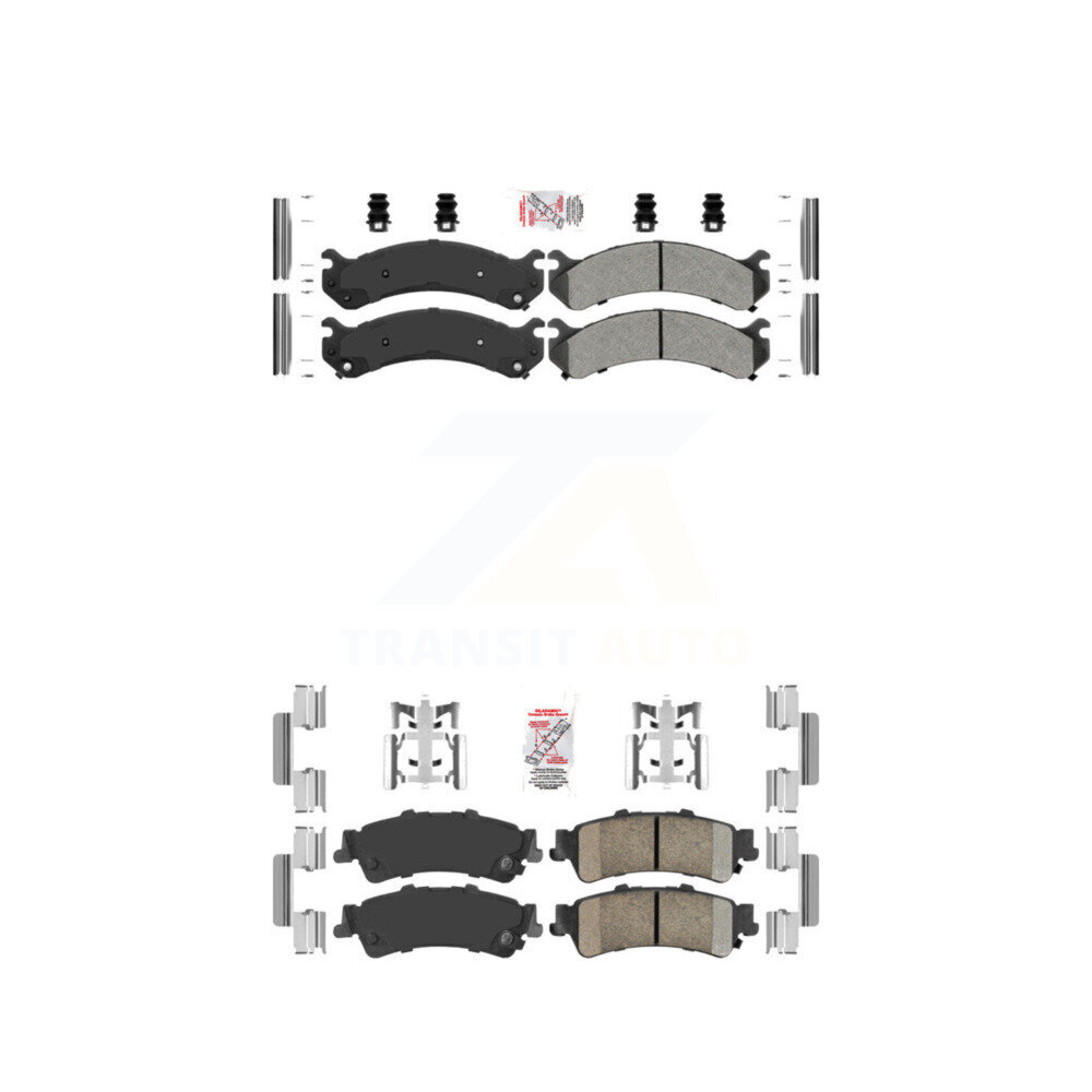 AmeriBRAKES - KNF-100057 - Front and Rear Disc Brake Pad Kits