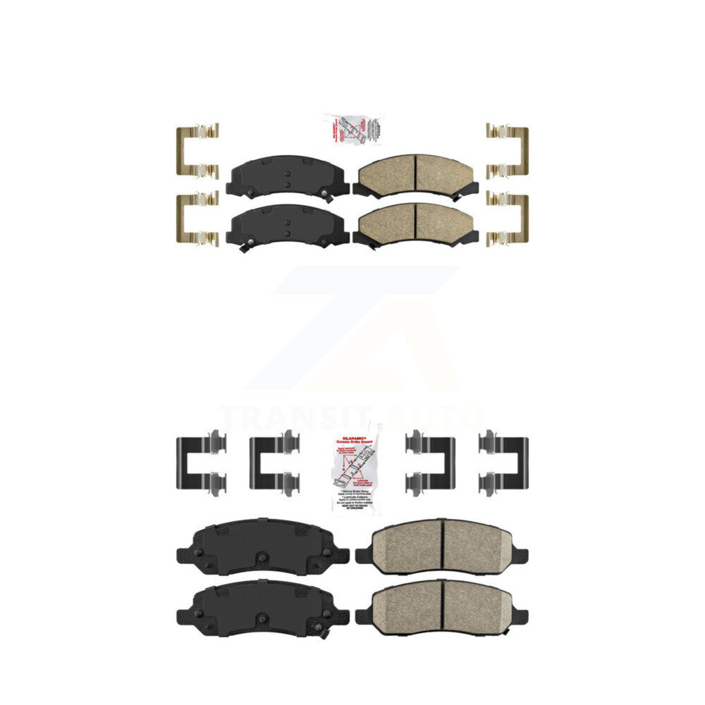 AmeriBRAKES - KNF-100059 - Front and Rear Disc Brake Pad Kits