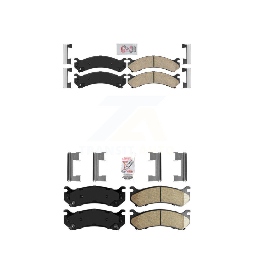 AmeriBRAKES - KNF-100061 - Front and Rear Disc Brake Pad Kits