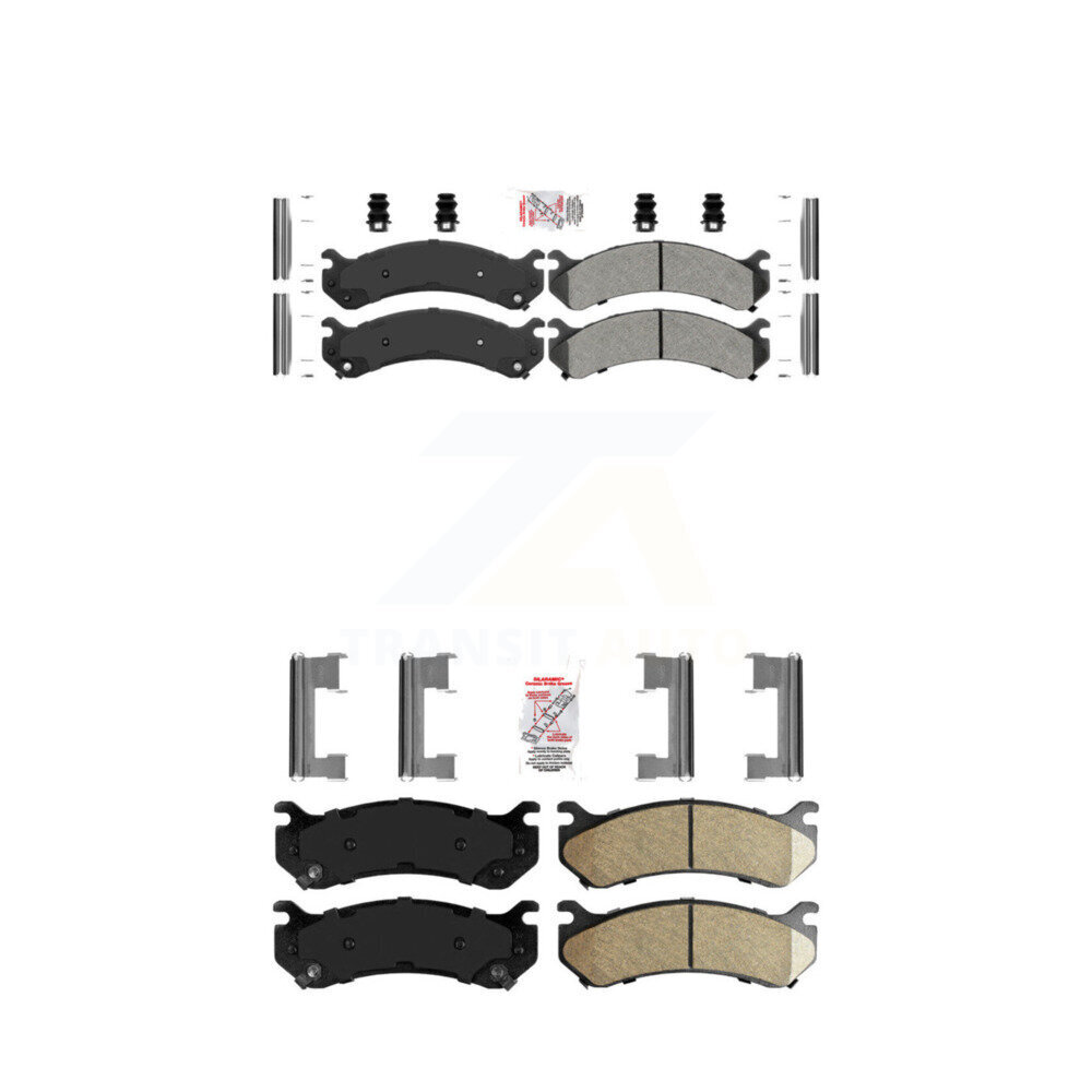 AmeriBRAKES - KNF-100063 - Front and Rear Disc Brake Pad Kits