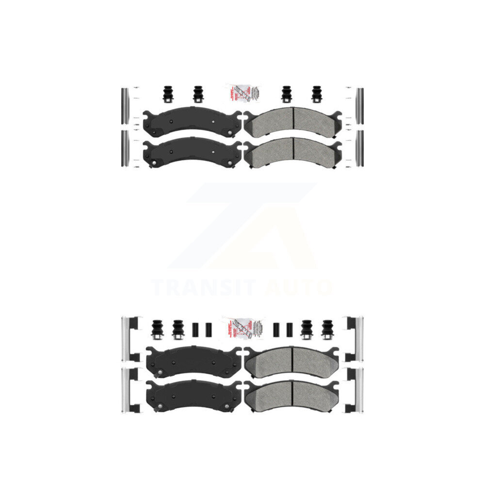 AmeriBRAKES - KNF-100064 - Front and Rear Disc Brake Pad Kits