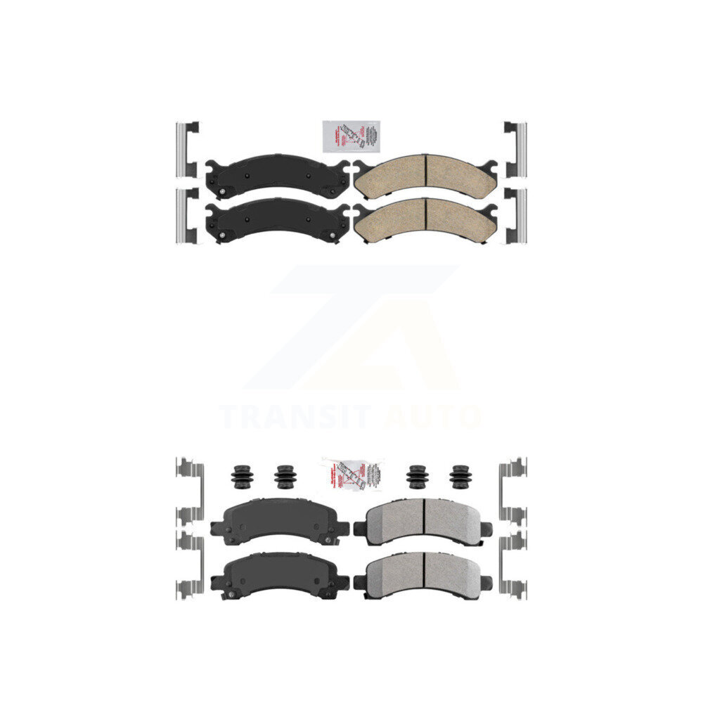 AmeriBRAKES - KNF-100065 - Front and Rear Disc Brake Pad Kits