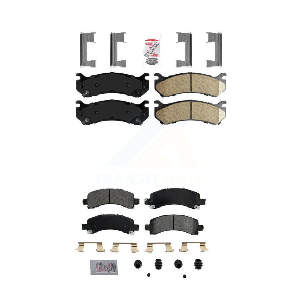 AmeriBRAKES - KNF-100067 - Front and Rear Disc Brake Pad Kits
