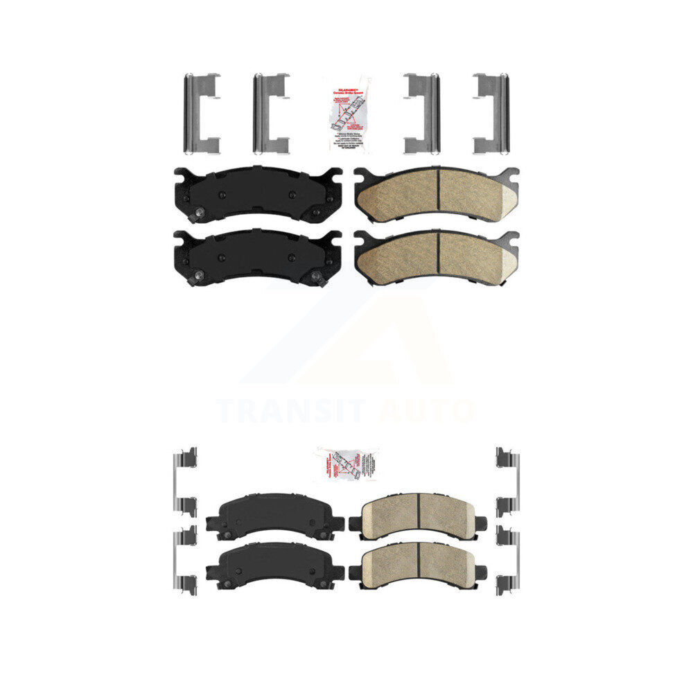 AmeriBRAKES - KNF-100068 - Front and Rear Disc Brake Pad Kits