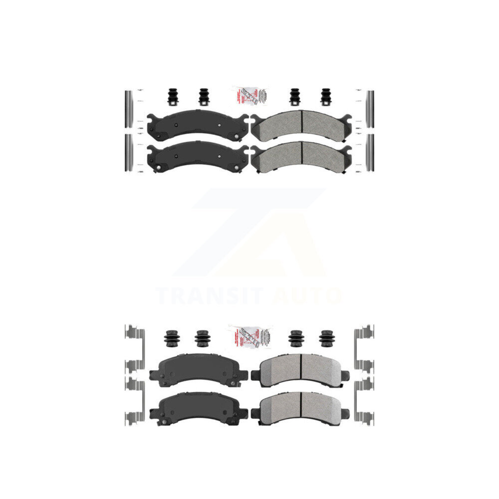 AmeriBRAKES - KNF-100069 - Front and Rear Disc Brake Pad Kits