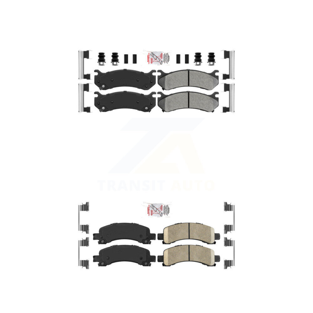 AmeriBRAKES - KNF-100072 - Front and Rear Disc Brake Pad Kits