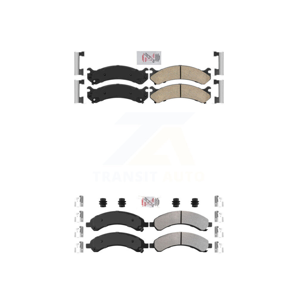 AmeriBRAKES - KNF-100073 - Front and Rear Disc Brake Pad Kits