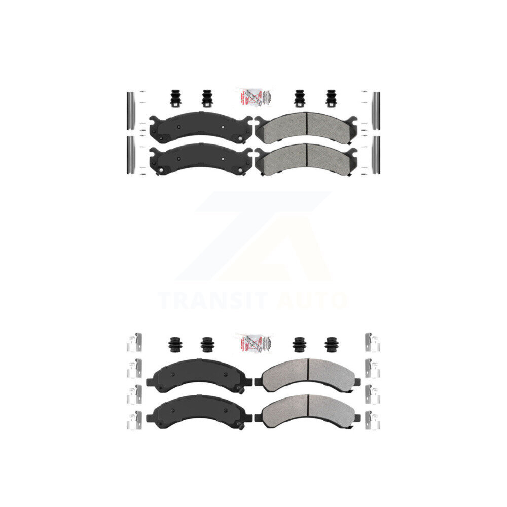 AmeriBRAKES - KNF-100074 - Front and Rear Disc Brake Pad Kits