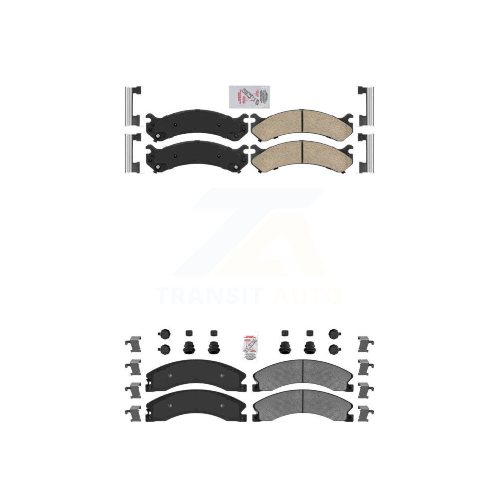AmeriBRAKES - KNF-100076 - Front and Rear Disc Brake Pad Kits