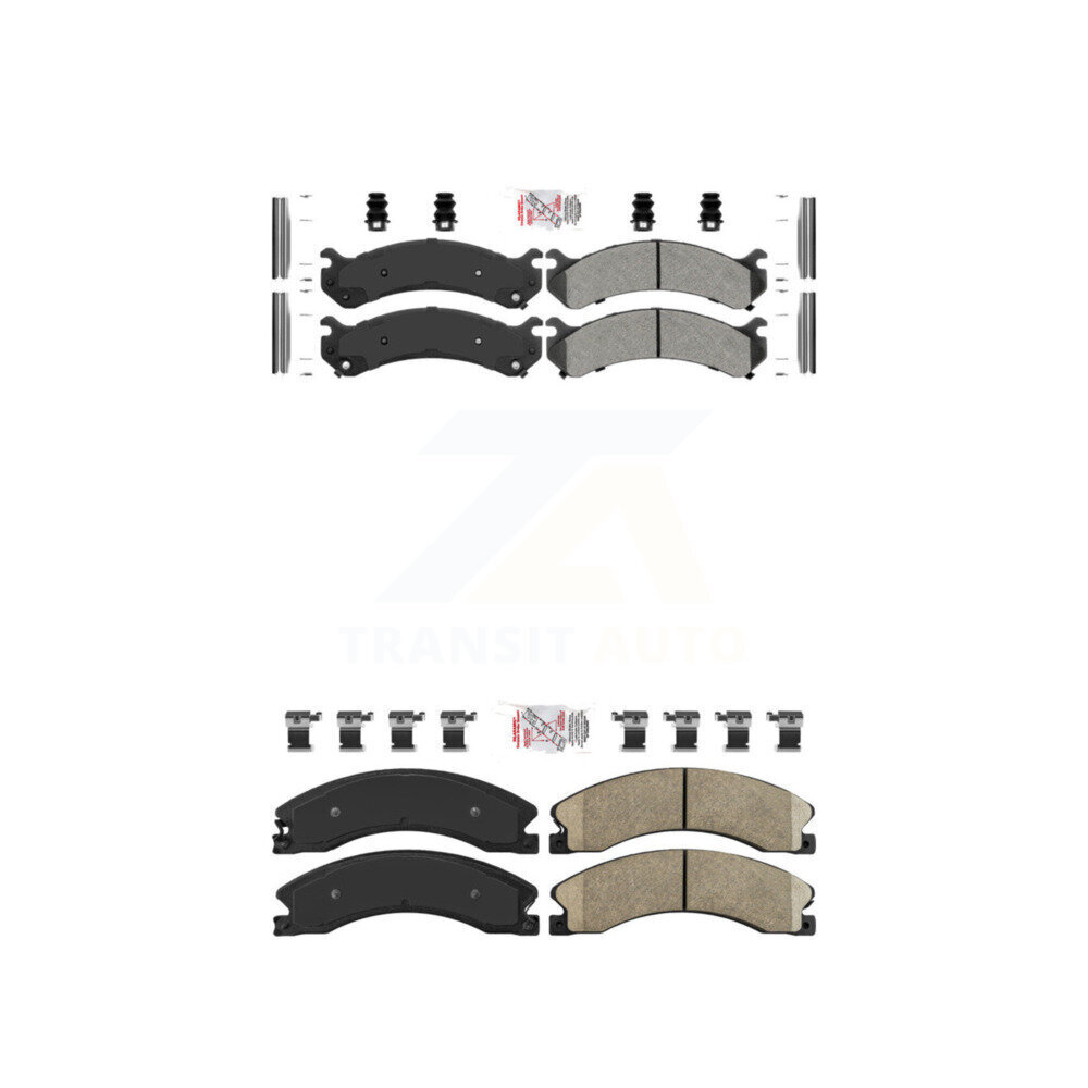 AmeriBRAKES - KNF-100078 - Front and Rear Disc Brake Pad Kits