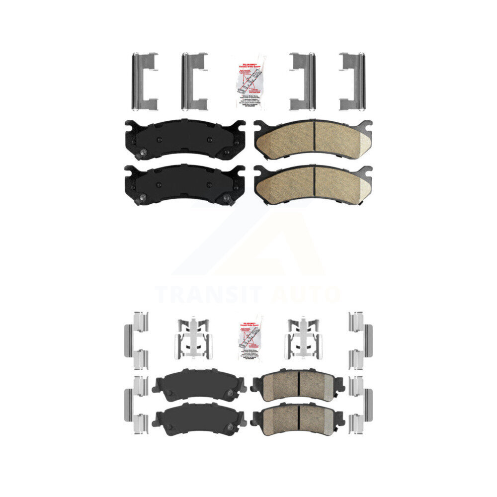 AmeriBRAKES - KNF-100081 - Front and Rear Disc Brake Pad Kits