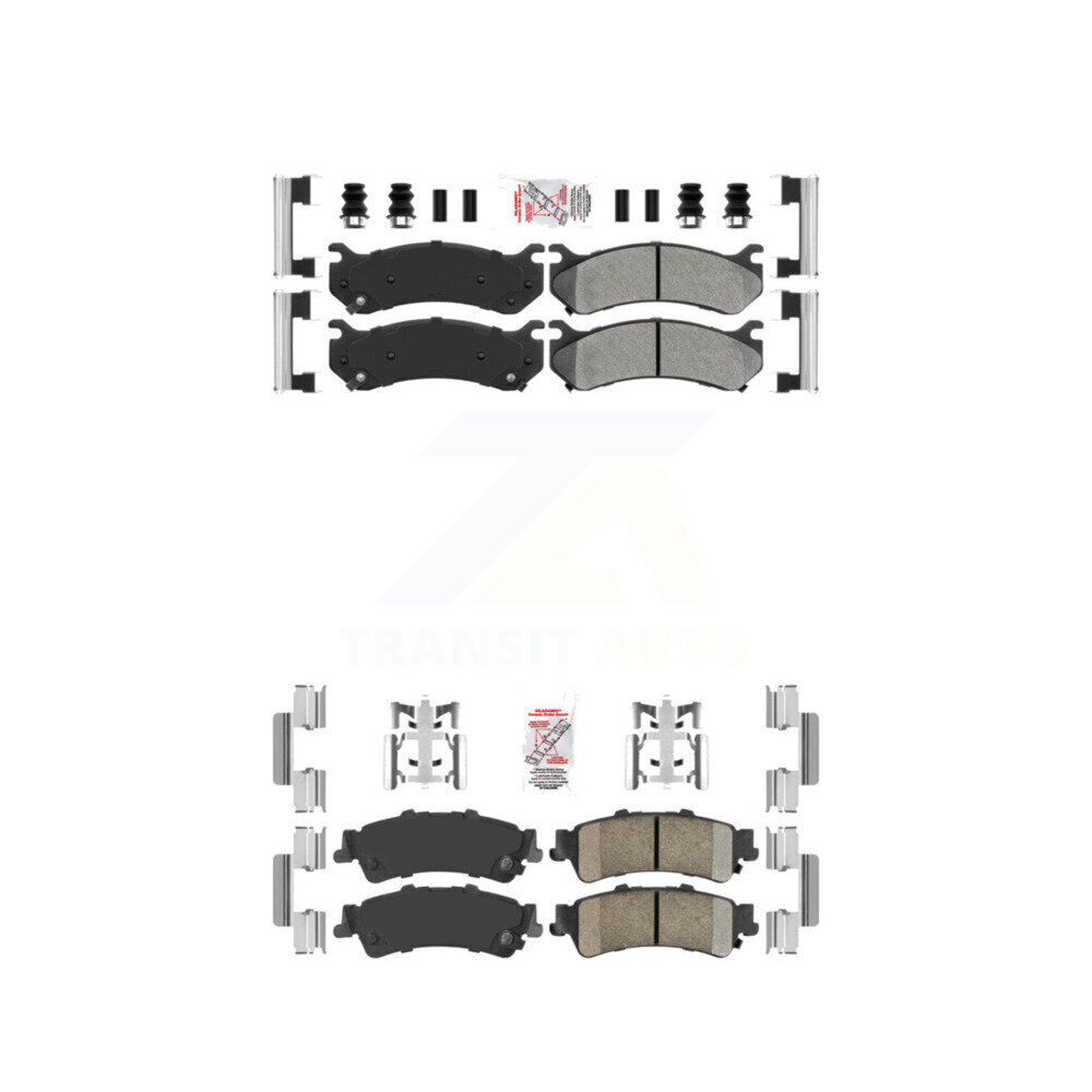 AmeriBRAKES - KNF-100083 - Front and Rear Disc Brake Pad Kits