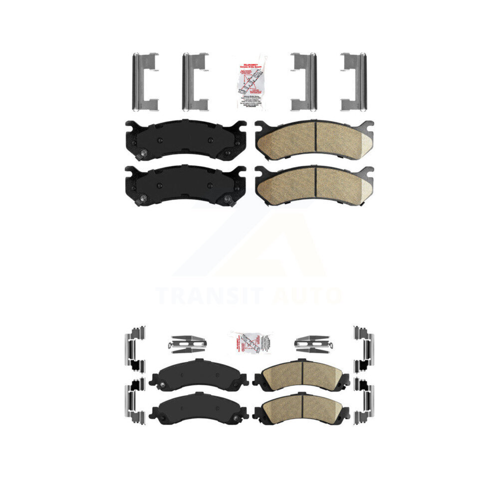 AmeriBRAKES - KNF-100086 - Front and Rear Disc Brake Pad Kits