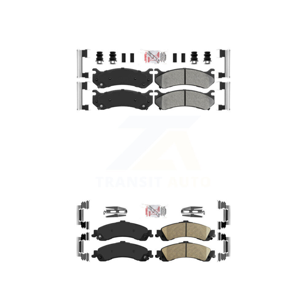 AmeriBRAKES - KNF-100091 - Front and Rear Disc Brake Pad Kits