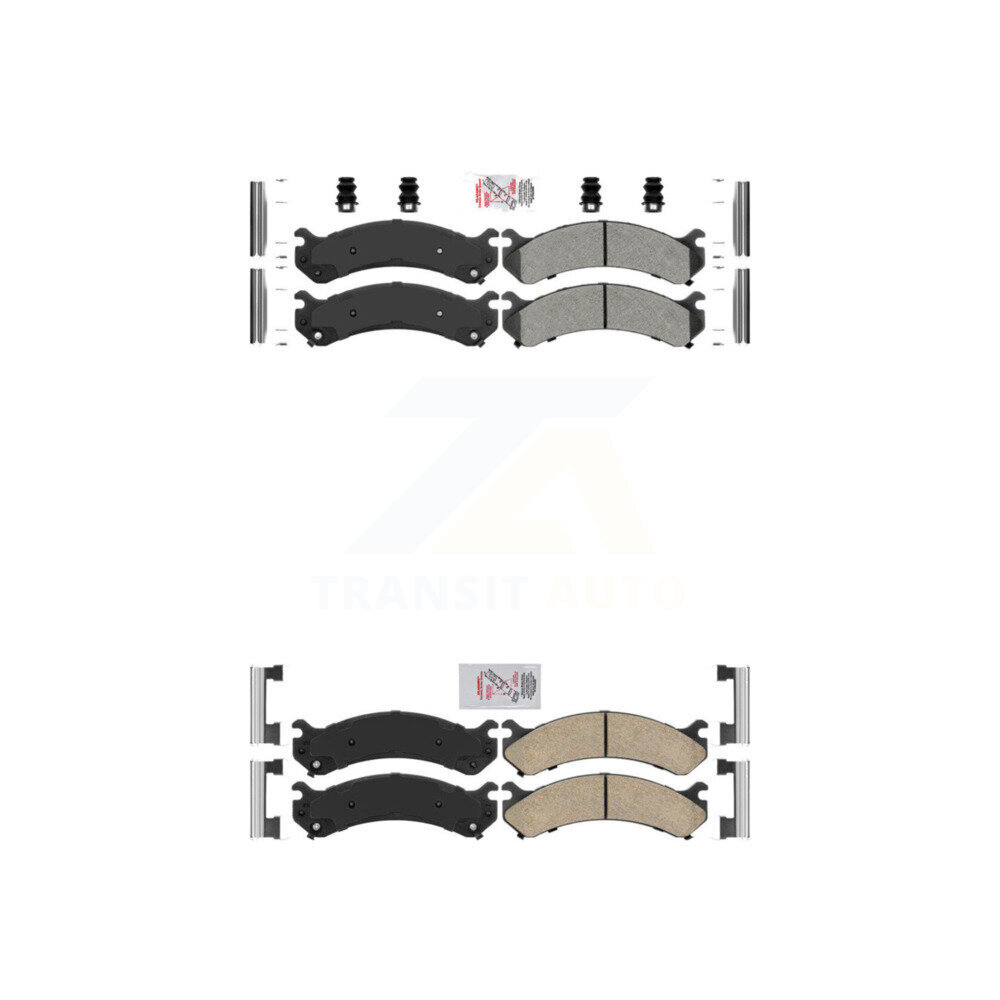 AmeriBRAKES - KNF-100095 - Front and Rear Disc Brake Pad Kits