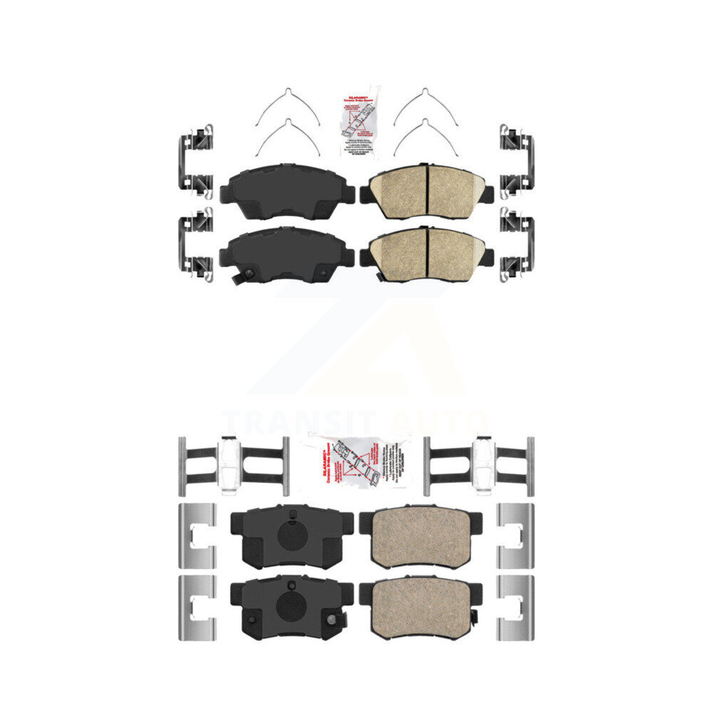 AmeriBRAKES - KNF-100109 - Front and Rear Disc Brake Pad Kits