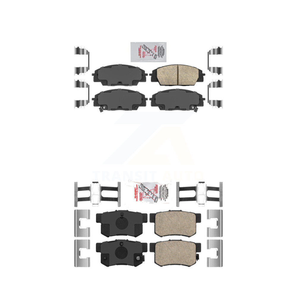 AmeriBRAKES - KNF-100111 - Front and Rear Disc Brake Pad Kits