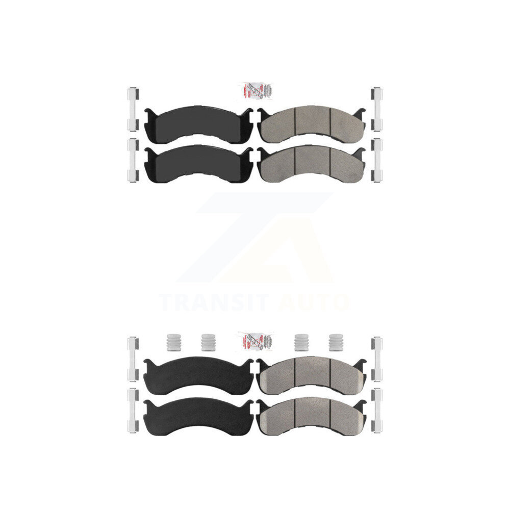 AmeriBRAKES - KNF-100125 - Front and Rear Disc Brake Pad Kits