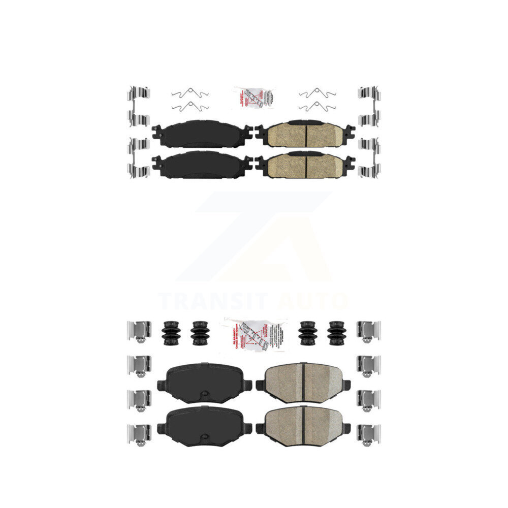 AmeriBRAKES - KNF-100143 - Front and Rear Disc Brake Pad Kits