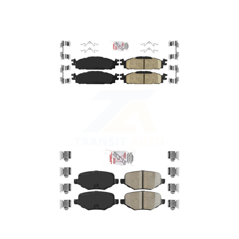 AmeriBRAKES - KNF-100144 - Front and Rear Disc Brake Pad Kits